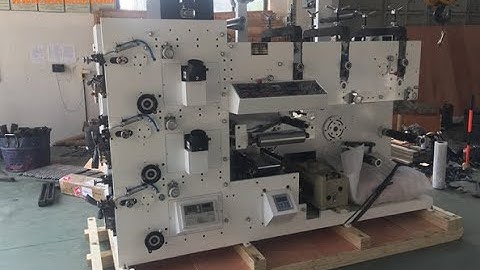 HCS-320G-450G 3colors flexo printer with UV,3 rotary die cut station,corona treatment