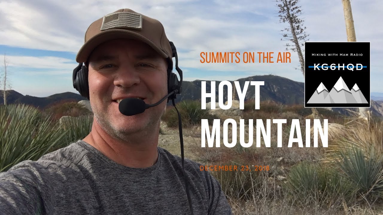 "KG6HQD" Hits Hoyt Mountain for SOTA on 122318