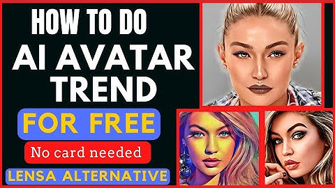 How to do AI AVATAR Trend FOR FREE | without card lensa alternative Tutorial Step by step