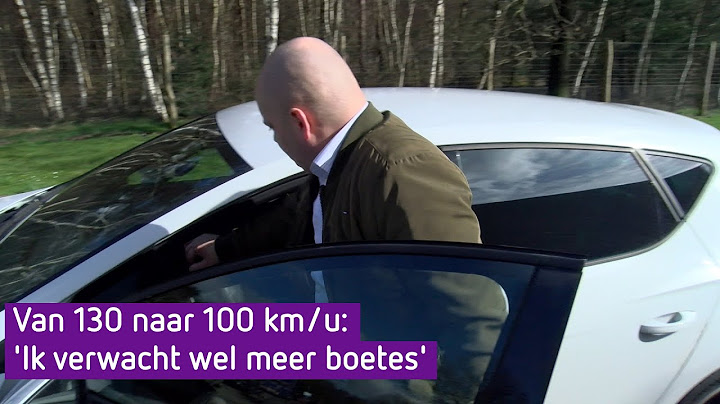 Zie je het bord? Dan mag je nog maar 100 kilometer per uur