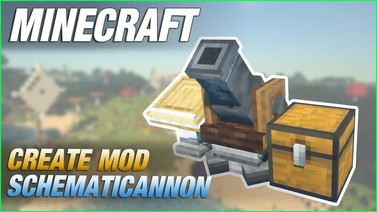 Create Mod Schematicannon - Minecraft Tutorial - YouTube
