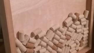 wedding guestbook cork drop time lapse
