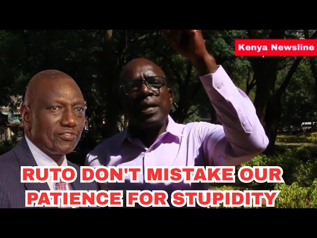 SISI SIO WAGENI KENYA.WHICH MESS ARE YOU FIXING?Kiberenge SCOLDS Ruto bragging to fix Education Mess