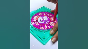 Spirograph Art with a Twist! Watch the Magic Unfold!🌠💥 #ArtLovers #Spirograph #shorts