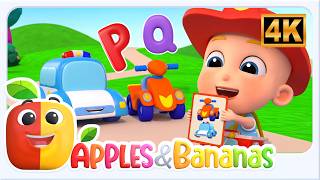 abc song learn z transportation rhymes kids apples bananas