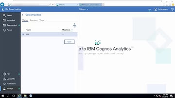 Customize the Cognos Analytics Portal