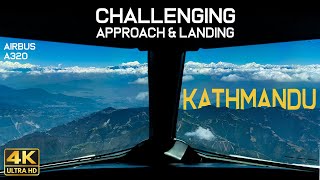 Challenging Approach &amp; Landing into Kathmandu, Tribhuvan International Airport, Nepal