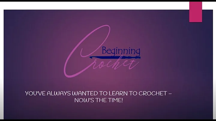 Beginning Crochet   Sales Video   recording 2