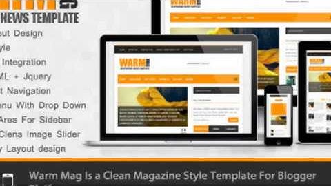 WarmMag - Premium Responsive Blogger Template