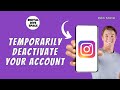 How To Temporarily Deactivate Your Instagram Account