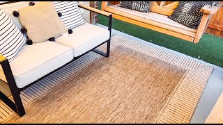 The Nuloom 5x8 indoor/outdoor rug is SO nice!