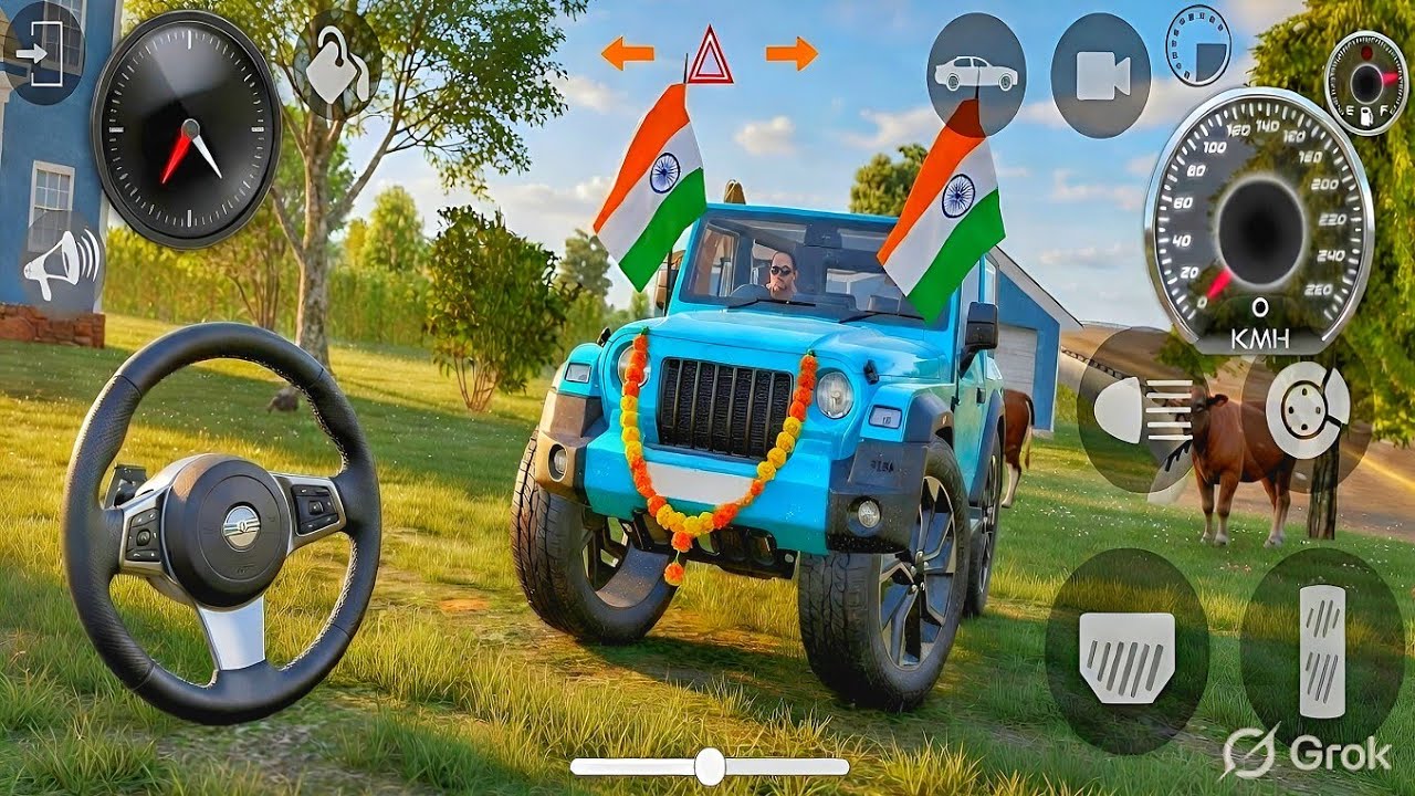 Modified Mahindra Thar😈Games:Indian Thar (Gadi Wala Games) Car Game Android Game - #2025
