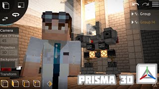 Making a Minecraft Animation in 4 HOURS - Prisma 3D 2.0(Mobile App)