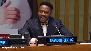 [Educator] Brandon Fleming speaks at United Nations General Assembly