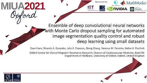MIUA2021: Ensemble of Deep Convolutional Neural Networks with Monte Carlo Dropout Sampling