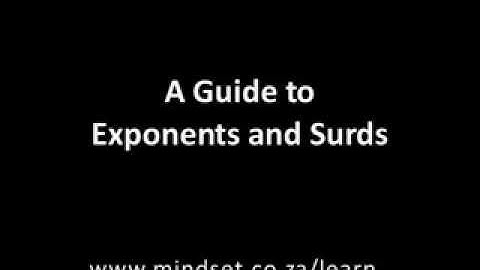 Exponents and Surds Task Video