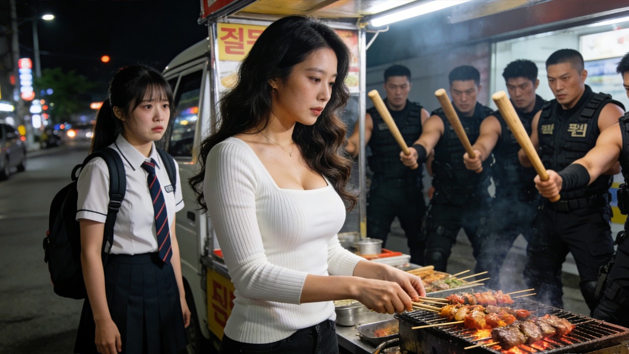 【Full】黑幫惡霸欺負吃燒烤的清純女學生，怎料燒烤攤老闆娘竟是隱退多年的無敵女戰神，一根燒烤血洗整個黑幫！！#短劇 #逆襲 #爽劇