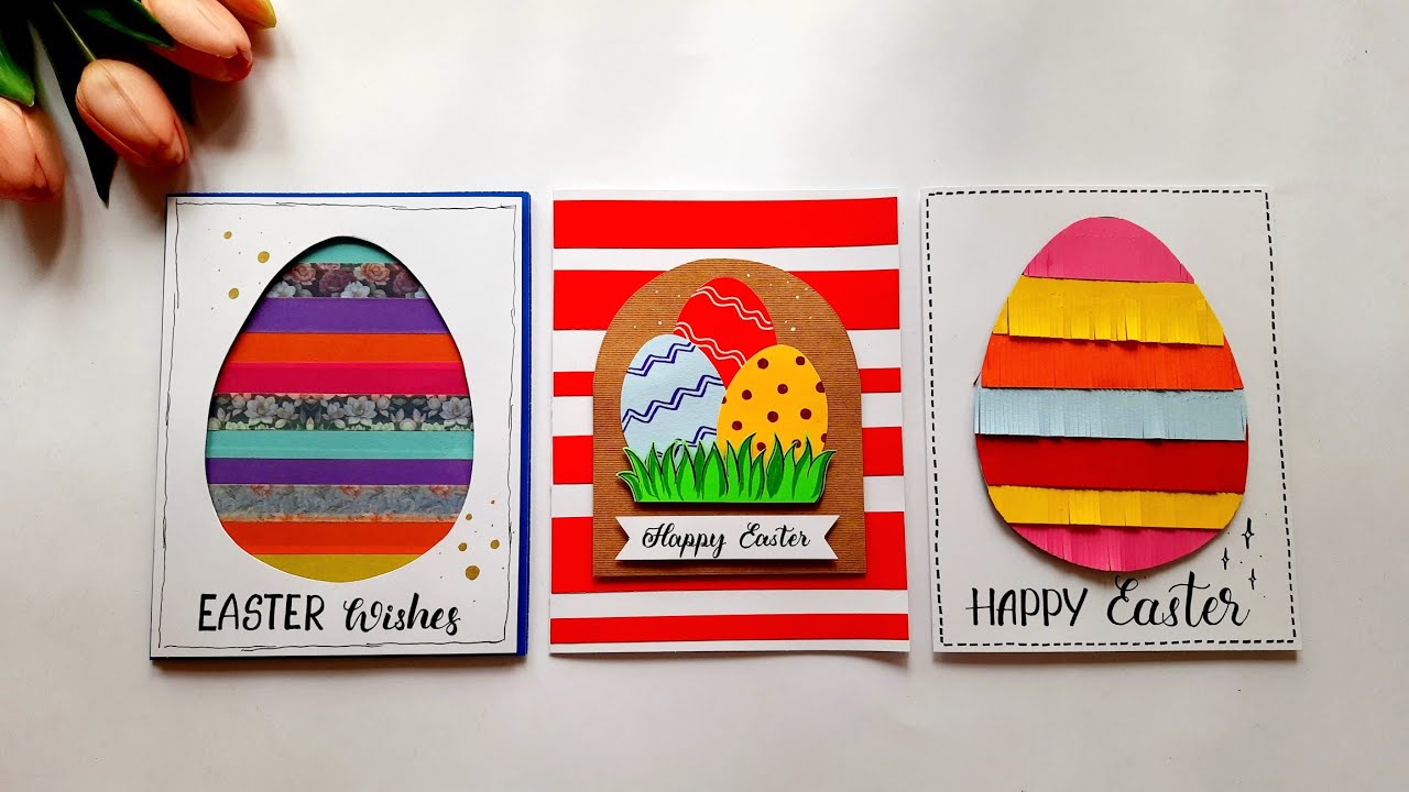 3 Easy DIY Easter Greeting Cards Ideas l Quick Easter Cards Making ...
