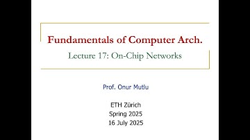 Fundamentals of Comp. Architecture - Lecture 17: On-Chip Networks (Spring 2025)