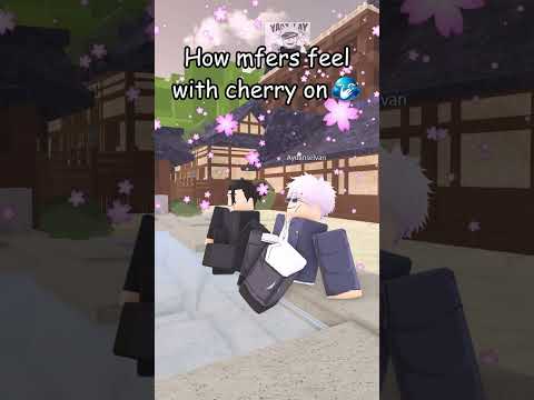 How mfers with the CHERRY SETTING act 😭✌️#jjs #roblox #shorts