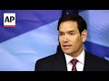 US Secretary of State Marco Rubio leaves Tel Aviv