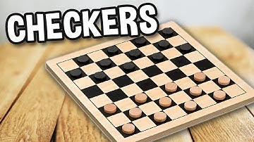 how to play CHECKERS (gameplay and rules) | Spielregeln TV