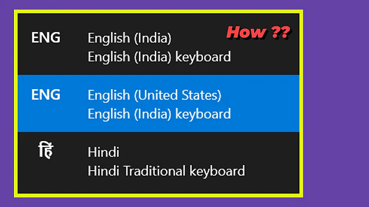 How to Switch Between Languages Using Keyboard Windows 10  🤔🤔🤔 | Tech With RVR