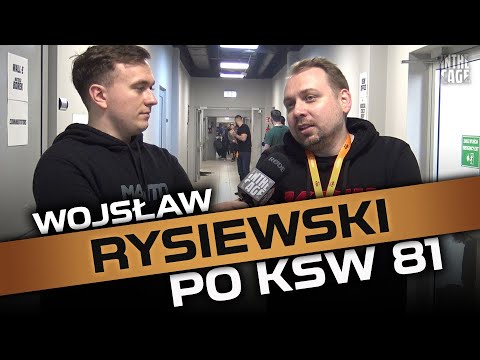 Wojsław RYSIEWSKI - podsumowanie XTB KSW 81 | Roszady i zastępstwa na KSW Colosseum 2