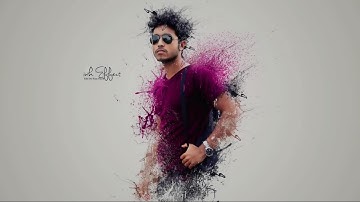 Photoshop tutorials Splatter Dispersion photo manipulation Tutorial