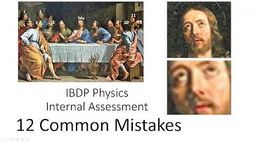 12 Common mistakes in IBDP physics IA