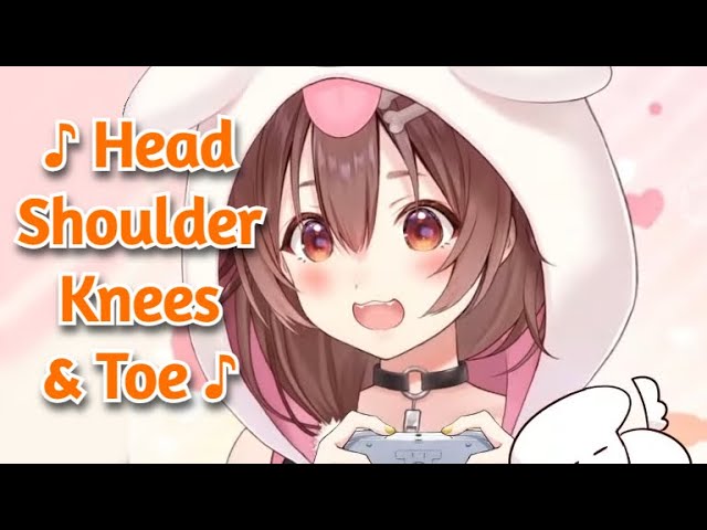 Korone Singing 'Head Shoulders Knees & Toes' in English is Too Adorable [Hololive]