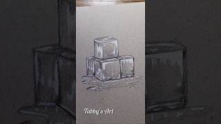 How to draw realistic icecube #icecube #drawing #pencildrawing #pencilshading #shortvideo #shorts