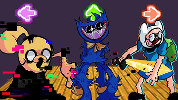 FNF Character Test | Gameplay VS Playground | Huggy Wuggy | corrupted finn | Pibby Jake