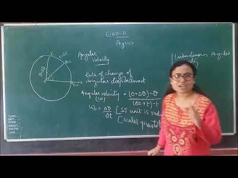 Class XI Physics Relation between Linear and Angular Velocity - YouTube