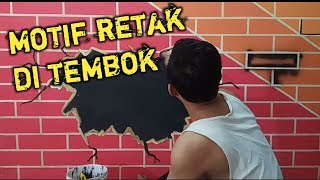 Cara Cat Motif Bata Retak Di Dinding Terbaru 2019 Best 3D Wall Painting Decoration