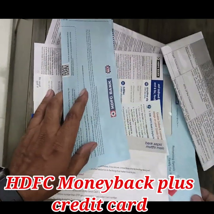 Hdfc moneyback plus rupay credit card | moneyback credit card+ unboxing ...