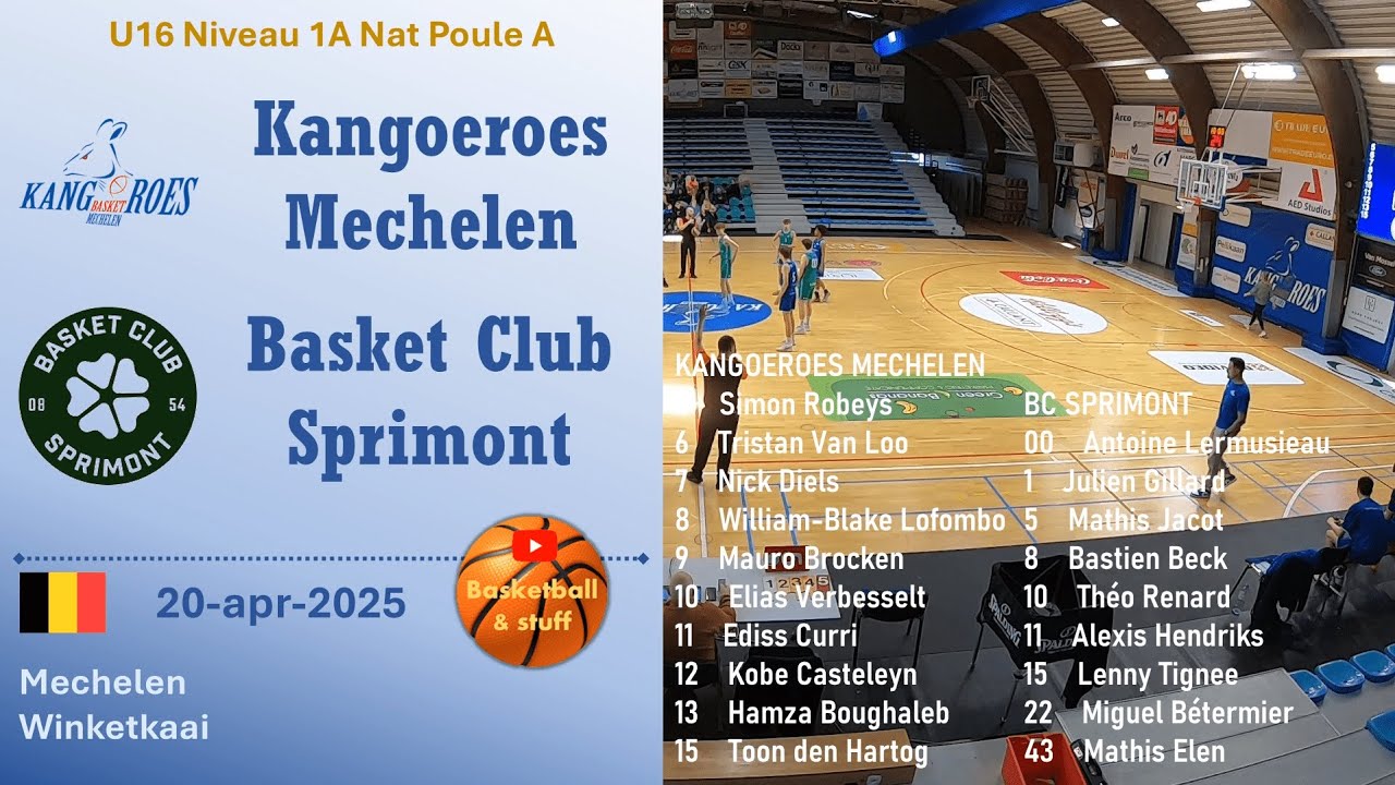 2025-04-20 Kangoeroes Mechelen - BC Sprimont - U16A