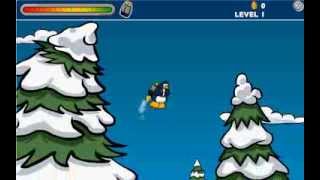Club Penguin Jet Pack Adventure Cheats - Level 1 - All Fuel Cans Fuel Rank 1 Stamp