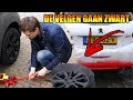 AUTO VELGEN ZWART SPUITEN + ACHTER BUMPER ROOD | VLOG 30