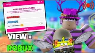 FREE ROBUX GIVEAWAY IN PLS DONATE WITH @snoozofficial