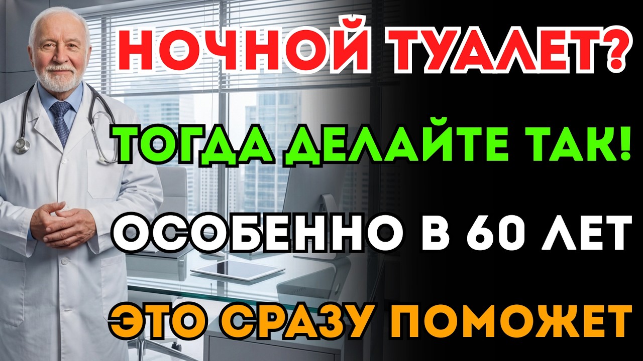 Часто просыпаетесь ночью в туалет? Этот способ решит проблему за 1 день! Особенно для тех, кому 60+.