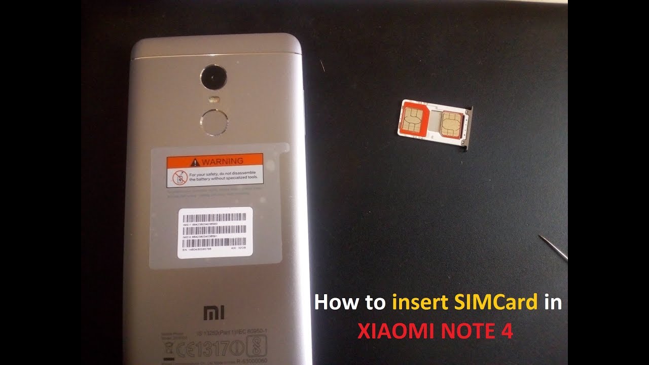 Xiaomi Redmi Note 4 How To Insert Sim Memory Card In Hindi