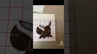 Creating eevee on the Cricut