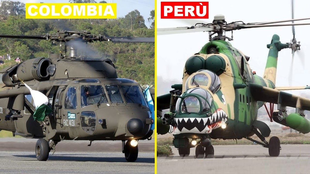 PERÙ vs COLOMBIA en Poder Militar 2025.