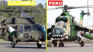 PERU vs COLOMBIA in Military Power 2025.