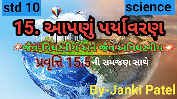 Std 10 Science 15. આપણું પર્યાવરણ Imp પ્રવૃત્તિ 15.5