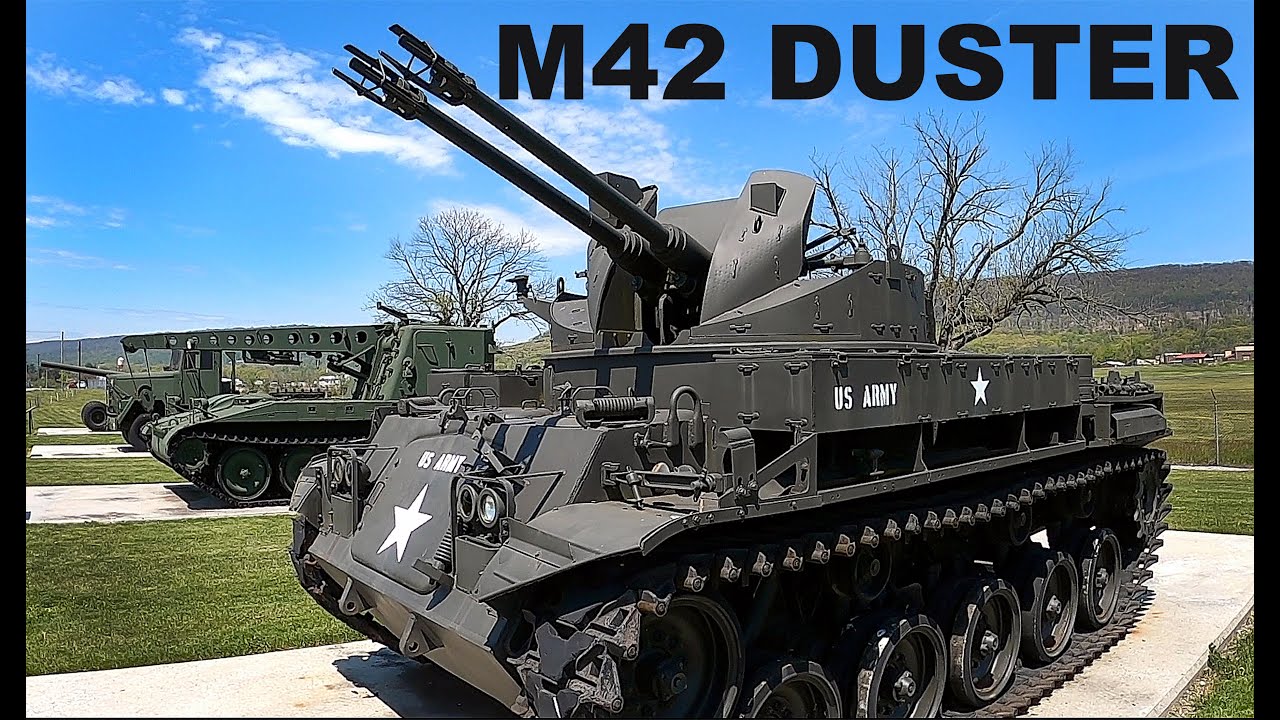 U S ARMY M42 DUSTER 40MM ANTI AIRCRAFT GUN At Fort Indiantown Gap U S ARMY M42 DUSTER 40MM ANTI AIRCRAFT GUN At Fort Indiantown Gap