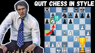 LAST CHESS GAME OF BOBBY FISCHER || QUIT CHESS IN STYLE !!!