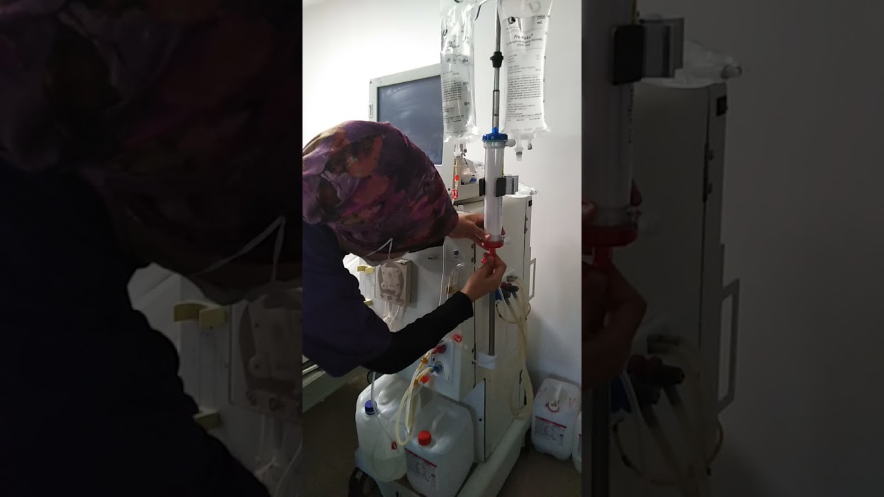 Hemodiyaliz makinesi setleme #diyaliz #diyalizmakinesisetleme
