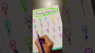 # Missing numbers for nursery class # missing numbers worksheet # kindergarten worksheet #